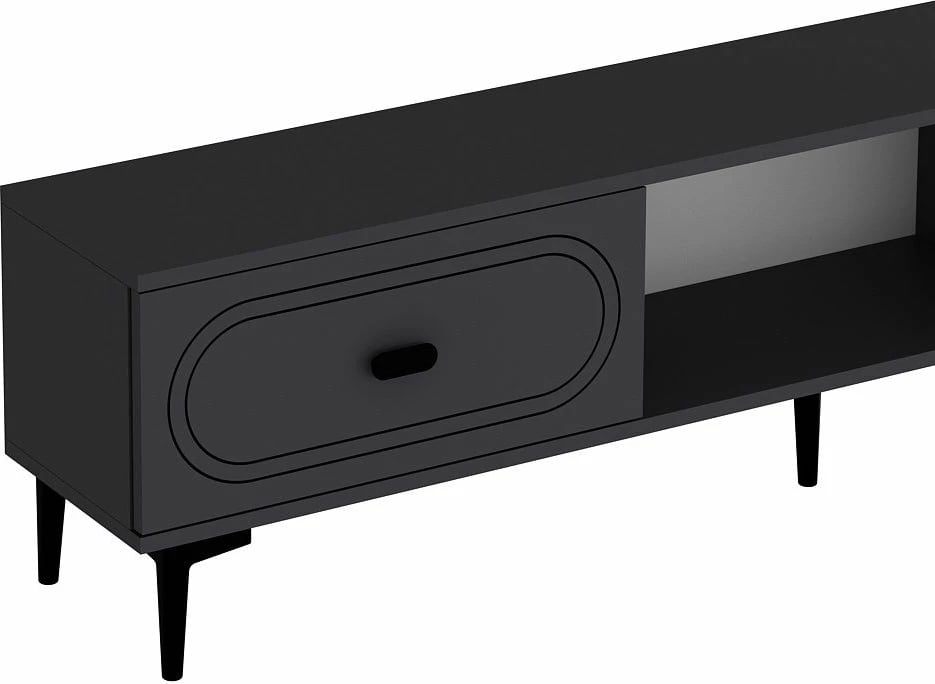 Komodë TV Skye Decor, ngjyrë antracit, 150x40.6x29.6cm
