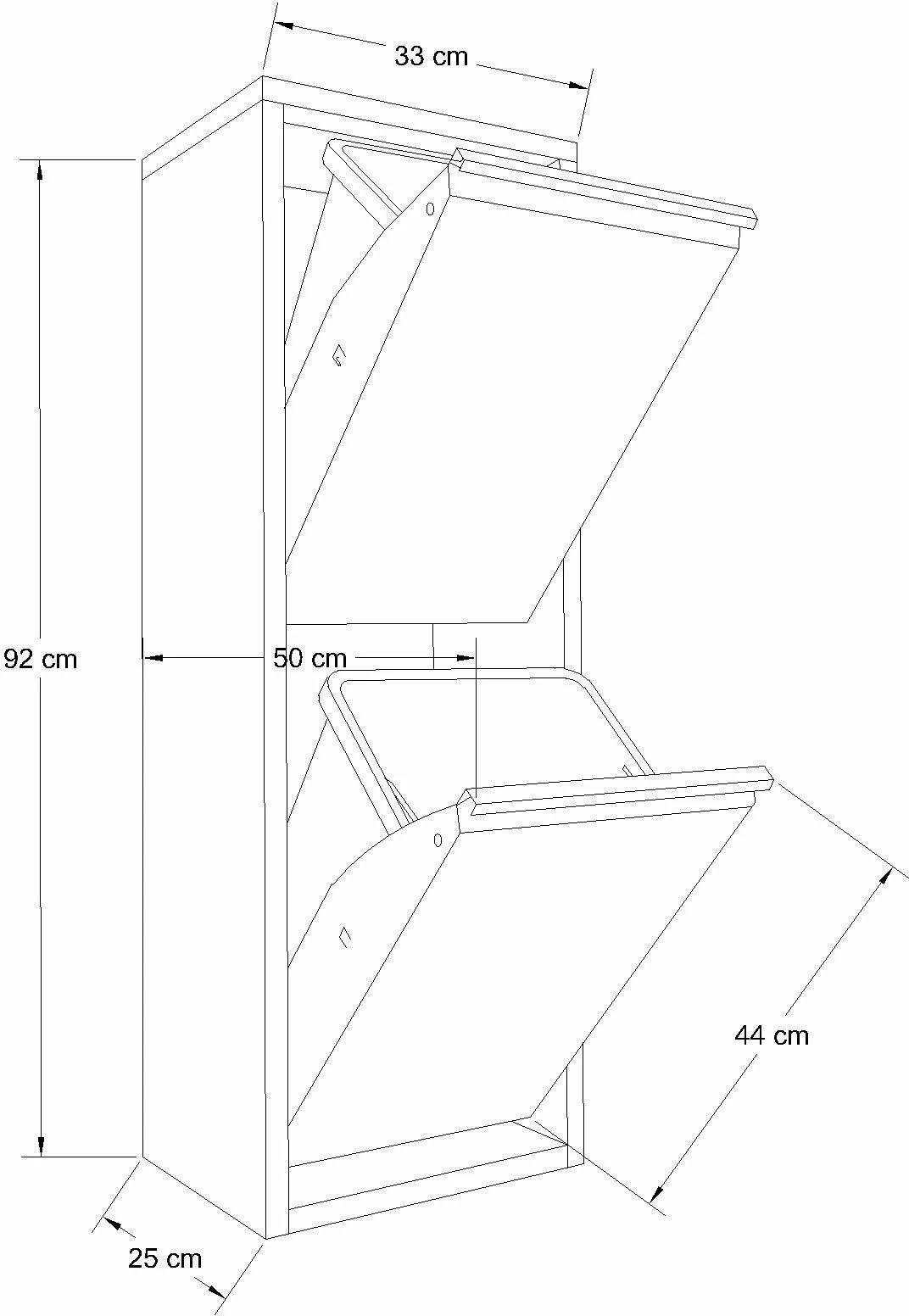 Dollap multifunksional Skye Decor Doplo 2, i bardhë