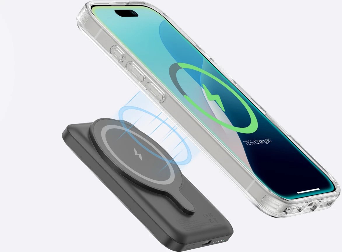 Mbështjellës AmazingThing Minimal Mag me unazë magnetike për iPhone 16 Plus, Transparent