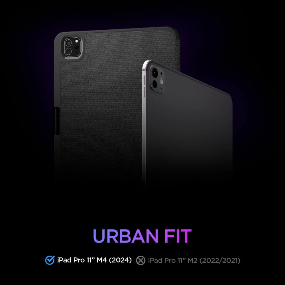 Mbështjellës Spigen Urban Fit për iPad Pro 11" (2024), i zi