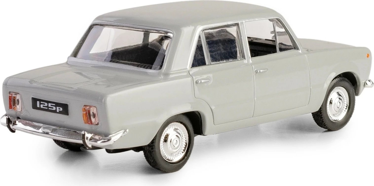 Makine lodër Daffi Fiat 125p K-587, metal/plastik, 1:43, Gri