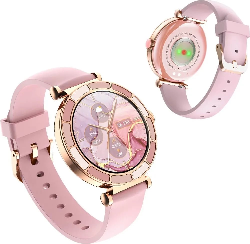 Smartwatch meanit M45, 1.27", rozë