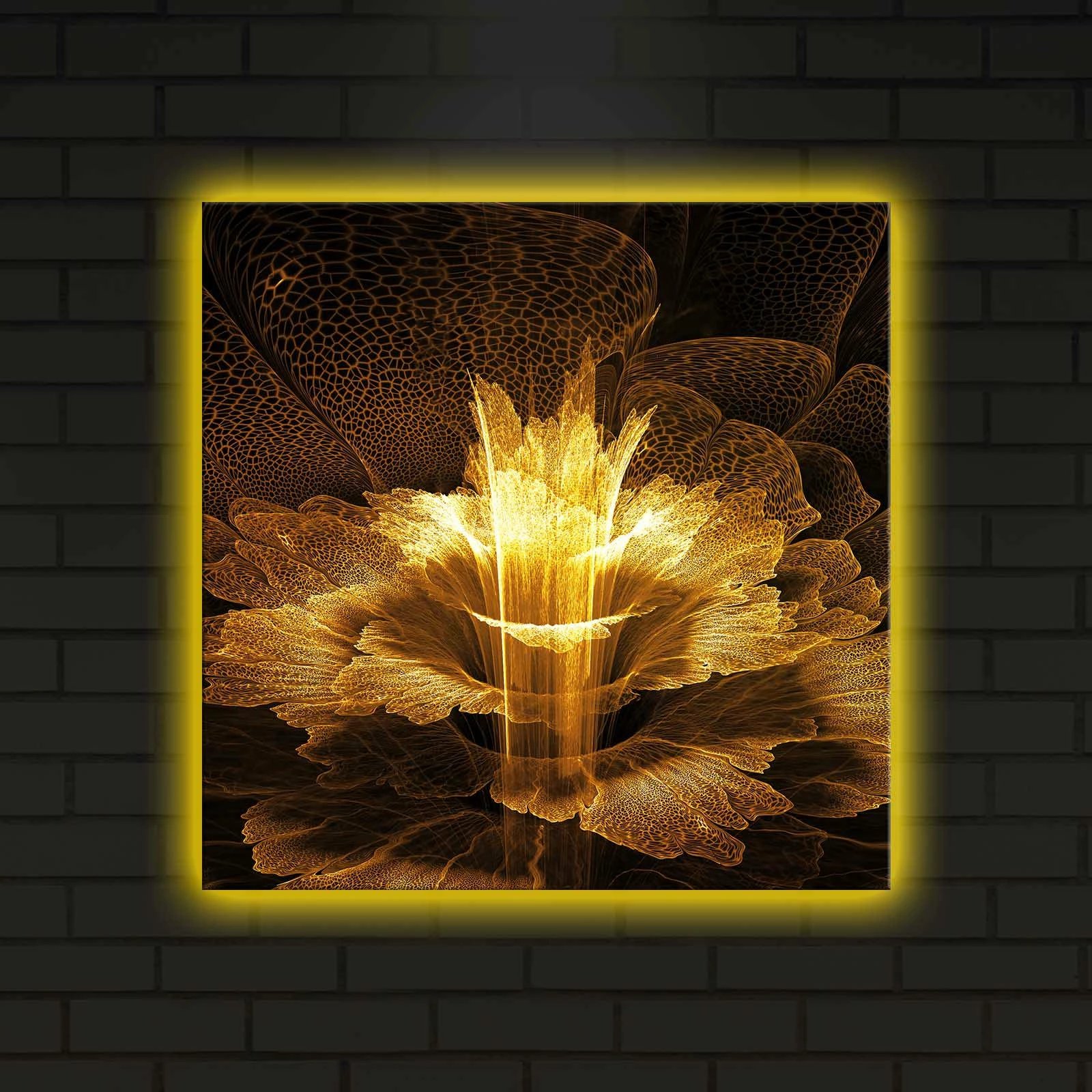 Pikturë dekorative me drita LED, Wallity, 4040DACT-6, shumëngjyrëshe, 40x40cm