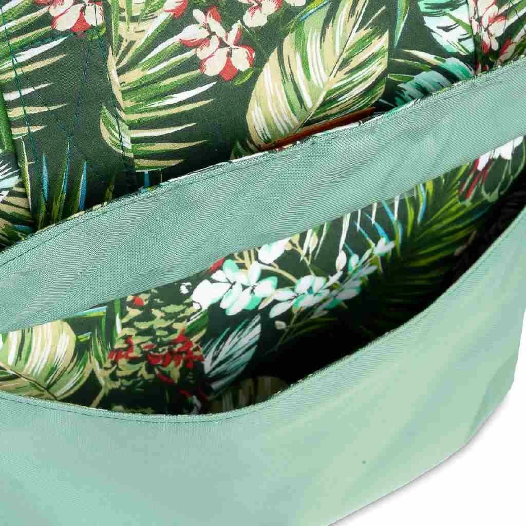 Çantë karroce, Sensillo, Green Jungle, 45x40x15 cm, jeshile