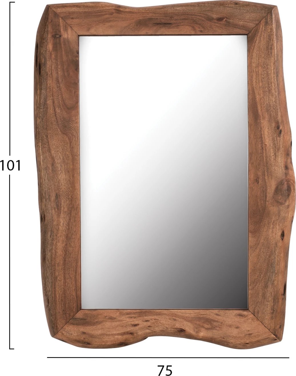 Pasqyrë FH8187.11 nga druri akacie masiv Natyral 100Χ75Χ4