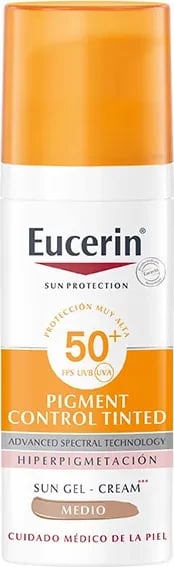 Krem dielli me ngjyrë Eucerin Pigment Control SPF50+ medium, 50ml