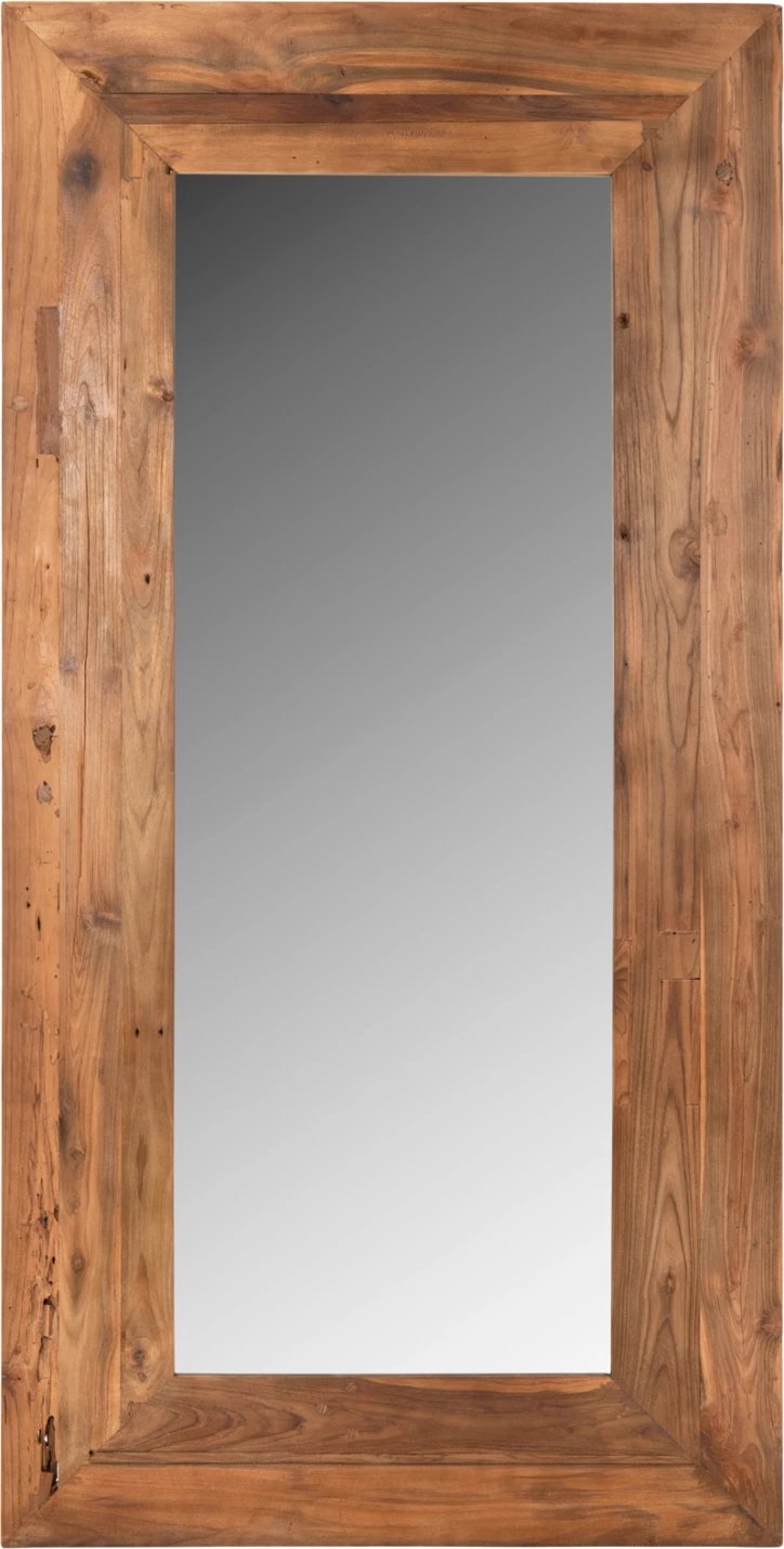 Pasqyrë muri YORKSHIRE FH4268 kornizë druri TEAK i ricikluar 80x130cm