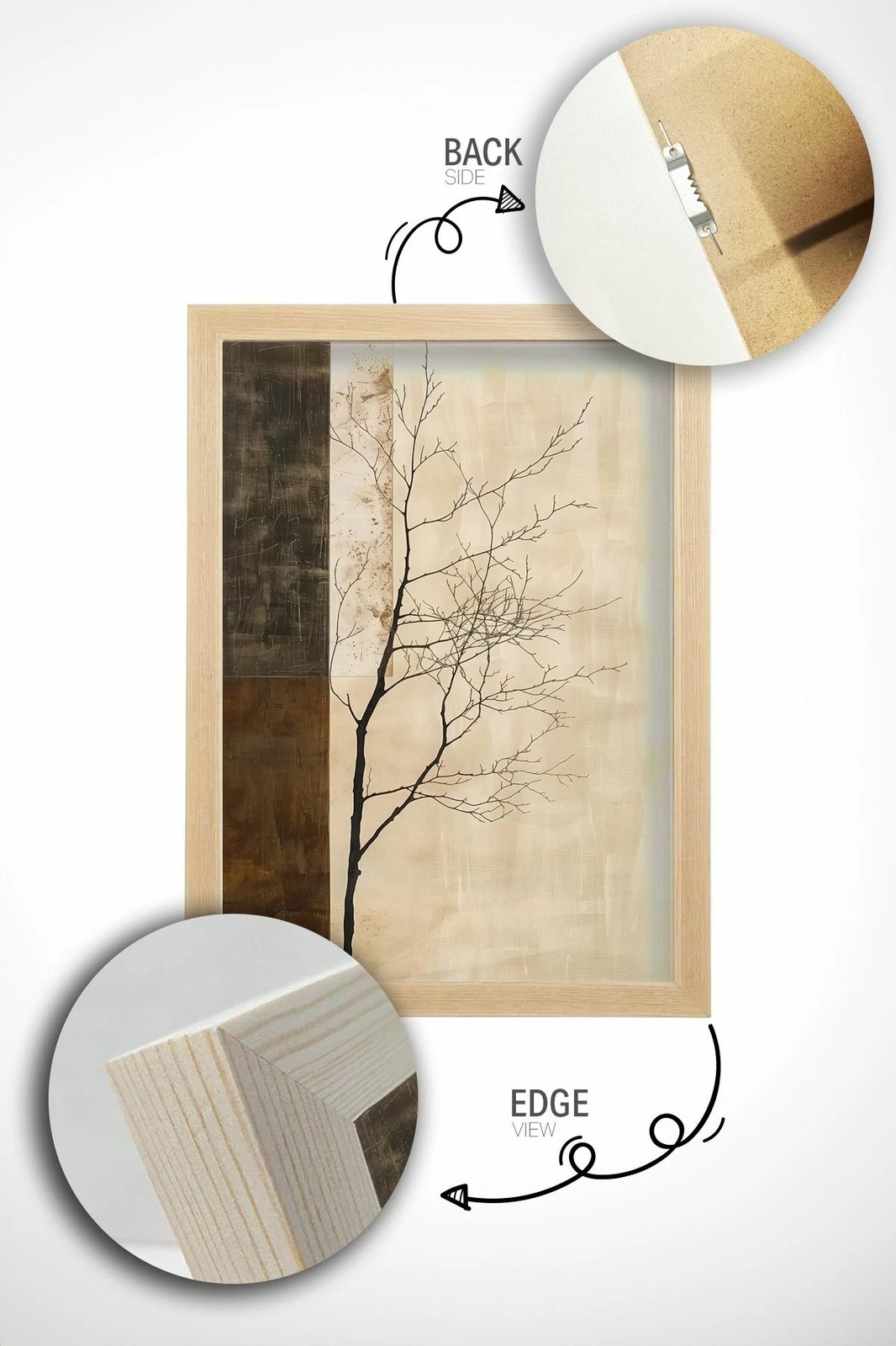 Pikturë dekorative me kornizë, shumëngjyrëshe, Wallity, Lmnmdl3