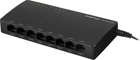 Switch Lanberg DSP2-1008, 12V, 8 porte, 1 GB/s