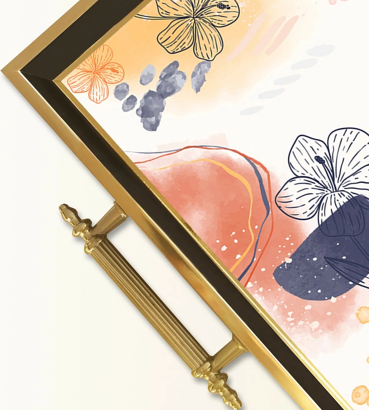 Tabaka prej qelqi, dizajn Aberto, TPA9795, shumëngjyrëshe Tabaka prej qelqi, dizajn Aberto, TPA9795, shumëngjyrëshe