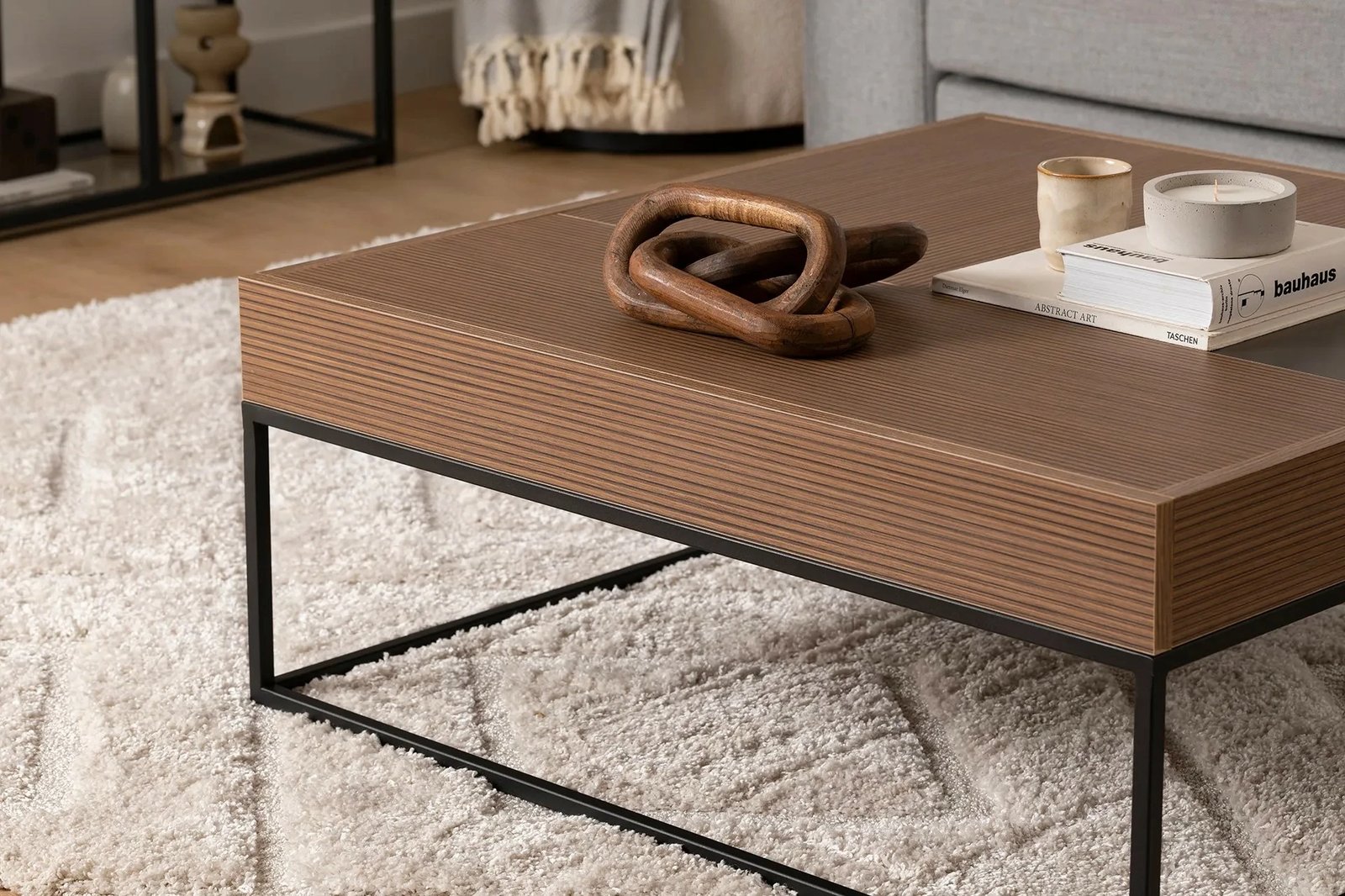 Tavolinë kafeje Hanah Home, Lena, ngjyrë arre