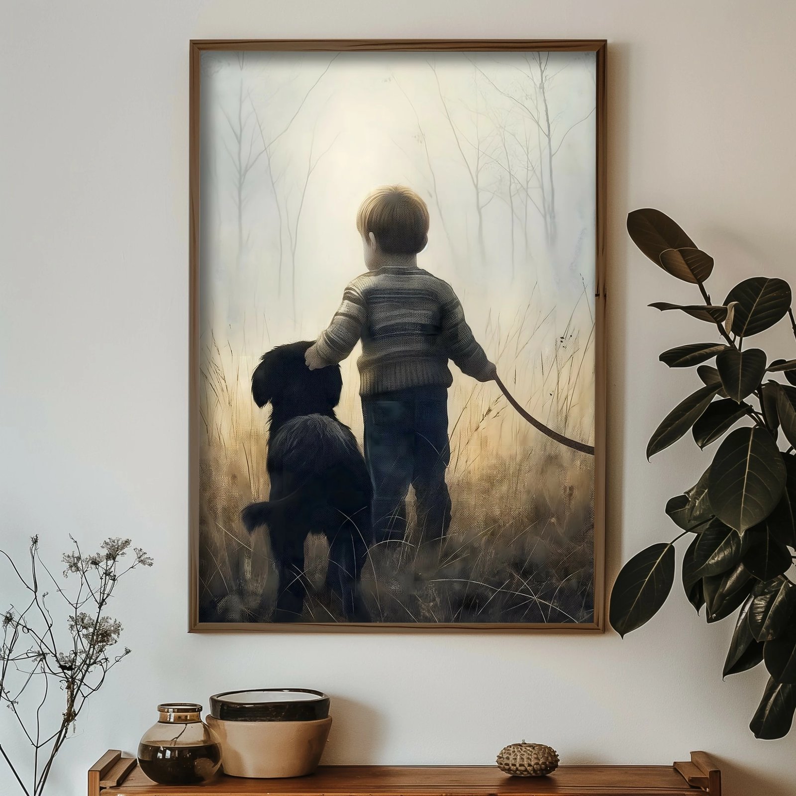 Pikturë dekorative me kornizë MDF, Wallity, GE229-L