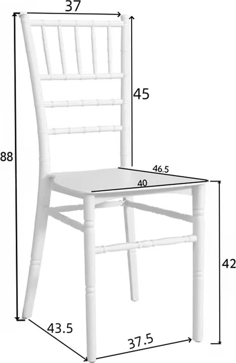 Karrige Tiffany transparente, PC, 38.5x46x88cm