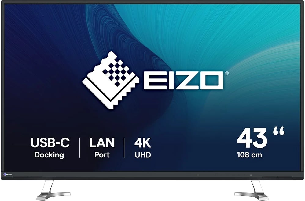 Monitor EIZO FlexScan EV4340X-BK, 43", 4K Ultra HD, LED, i zi