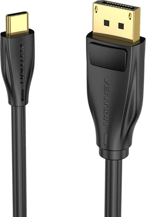 Kabllo USB-C në DisplayPort Vention CGYBH, 2m, 8K 60Hz/4K 120Hz, e zezë