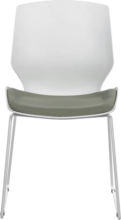 Karrige vizitorësh për zyre Genuine, PP, e bardhë-gri,