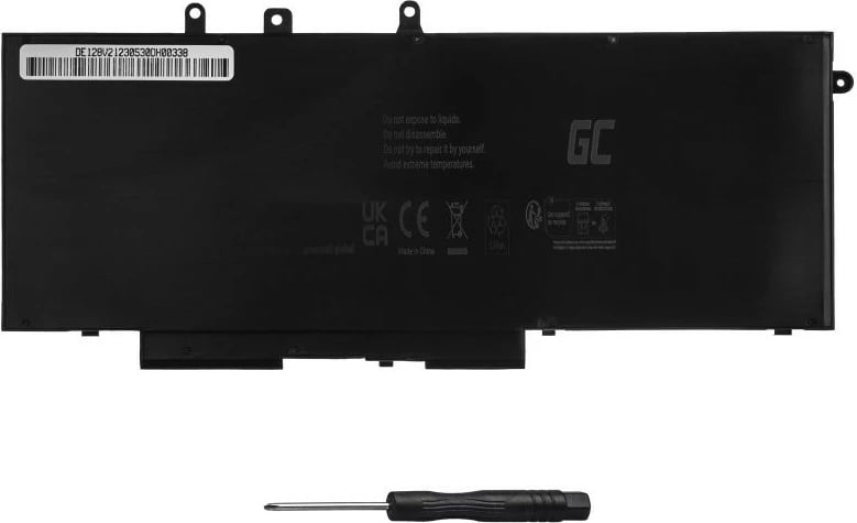 Bateri për laptop Green Cell DE128V2, 6200mAh, 7.6V, për Dell Latitude 5280 5290 5480 5490 5491 5495 5580 5590 5591 Precision 3520 3530