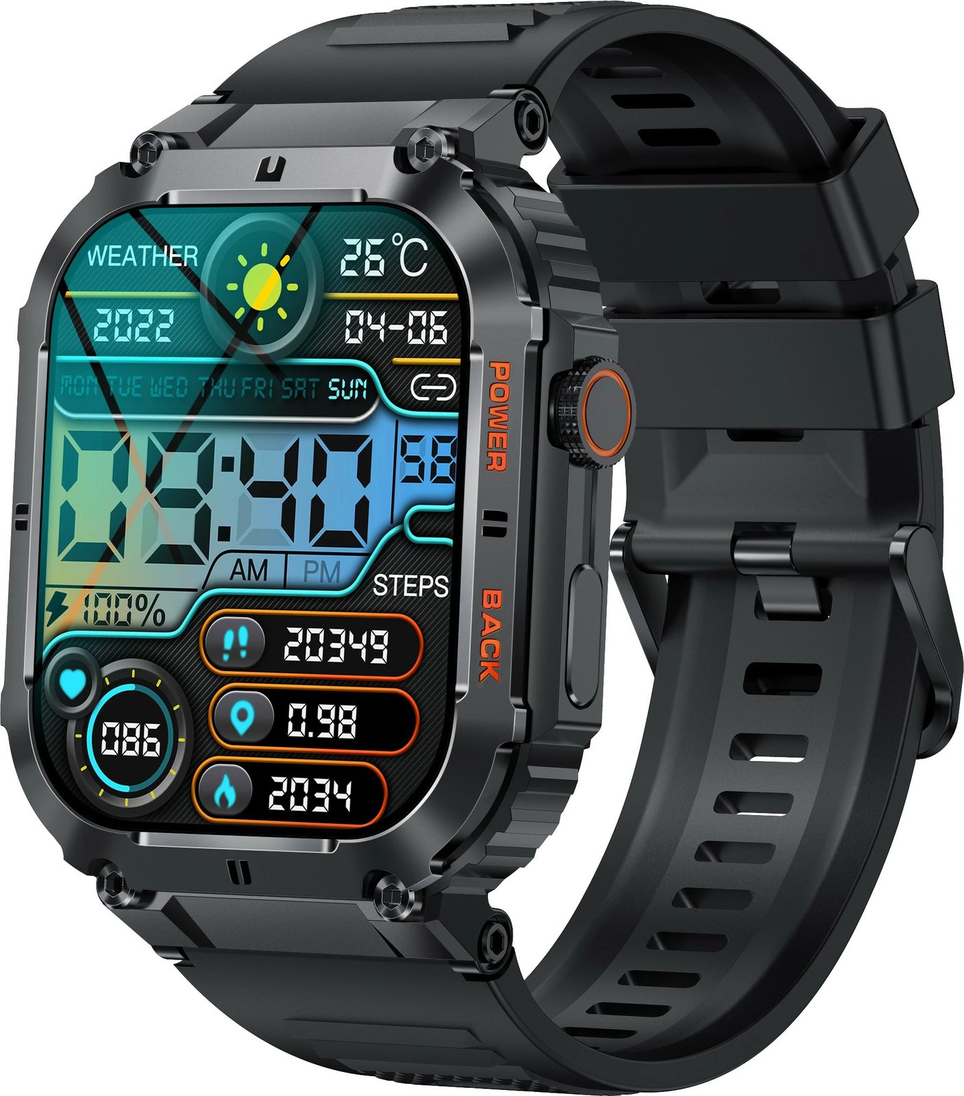 Smartwatch Denver SWC-191, e zezë