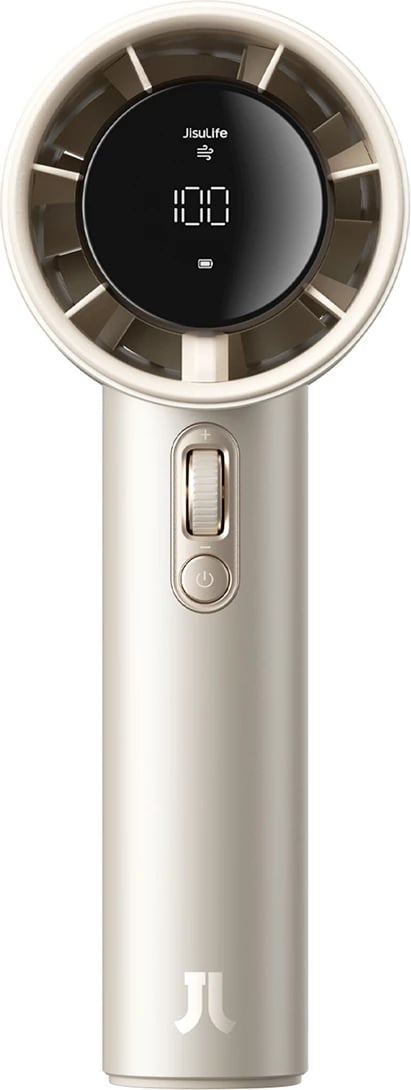 Ventilator dore Jisulife Pro1 S FA53PRO, 5000 mAh, USB-C, me ekran, Kafe e çelët
