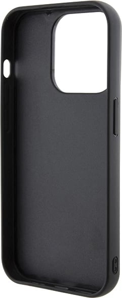 Mbështjellës Karl Lagerfeld Gripstand Saffiano Karl&Choupette Pins për iPhone 14 Pro, i zi