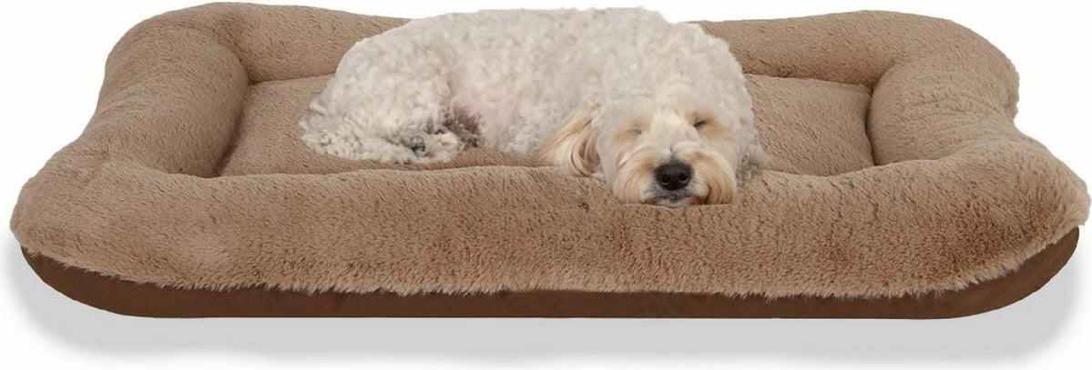 Shtrat për qen Sally, ngjyrë kafe, 75x95cm