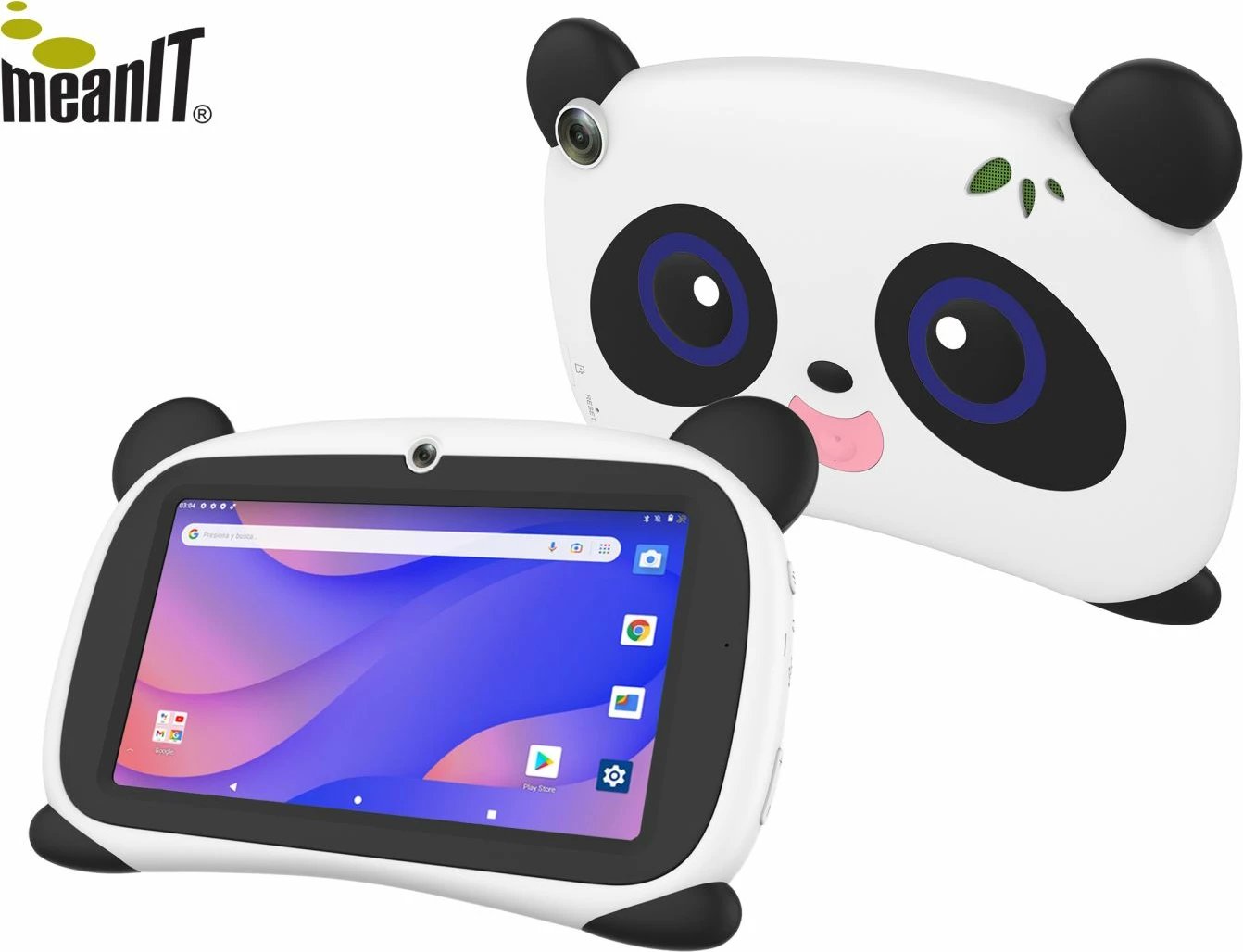 Tablet për fëmijë meanIT K17 Panda Kids, 7”, 2+16GB, i bardhë/i zi 