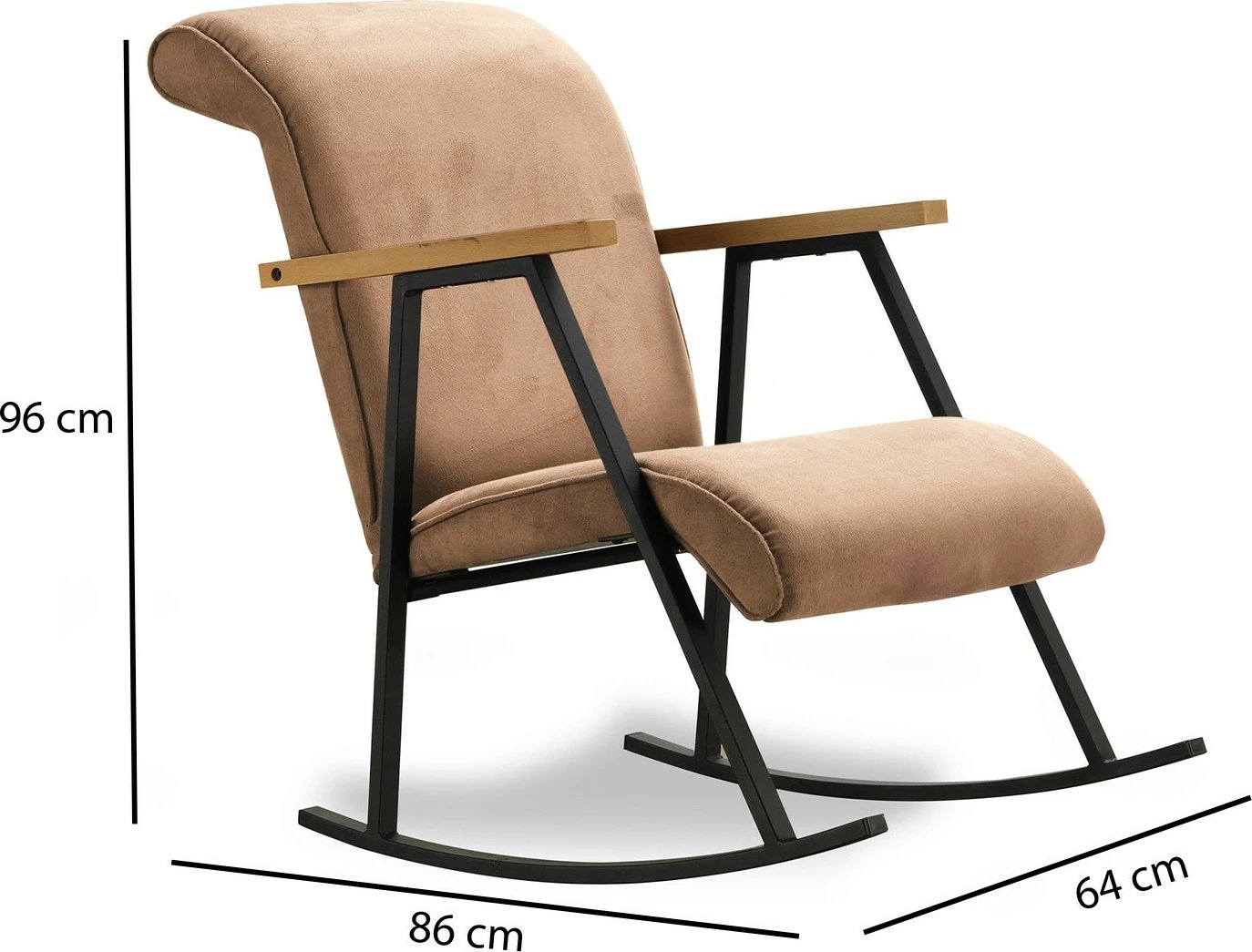 Karrige lëkundëse Yoka, kafe e çelët