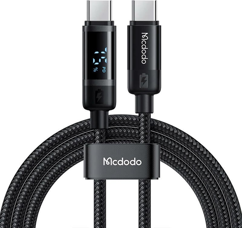 Kabllo USB-C në USB-C Mcdodo CA-5780, 1.2m, 60W, e zezë