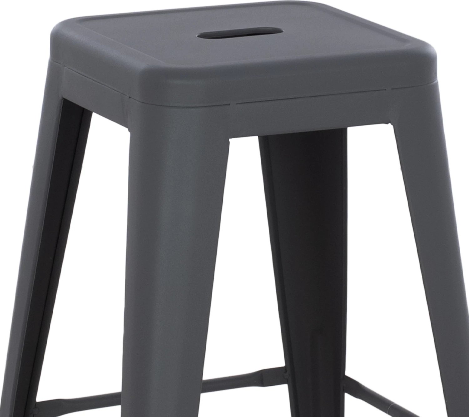 Karrige për bar mesatare MELITA-PRO FH8573.50 metalike ngjyrë gri 43x43x67 cm