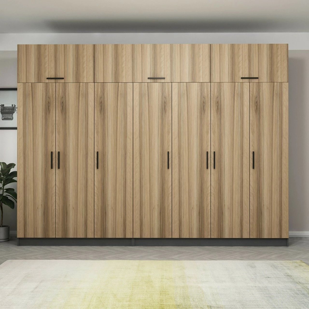 Dollap rrobash, ngjyrë arre, Skye Decor, 5296