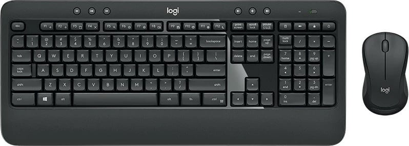 Set tastierë dhe maus Logitech MK540 Advanced, Wireless, USB, i zi