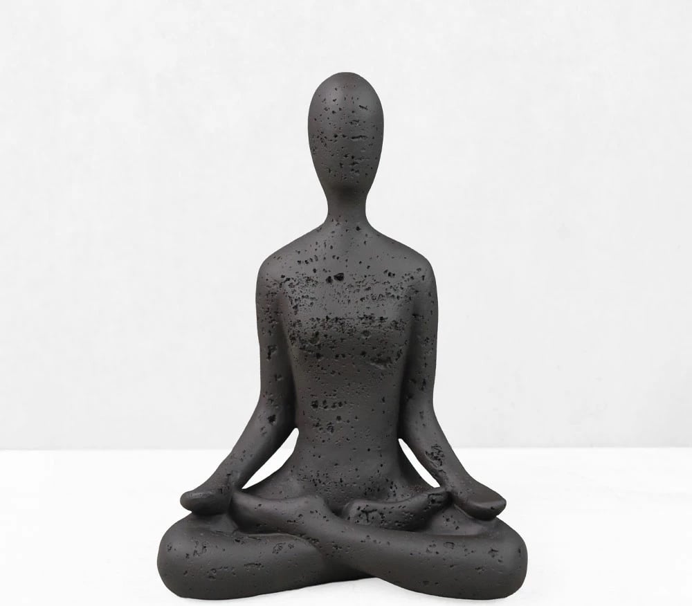 Trup dekorativ MORPH I, rrëshirë, ngjyrë kafe e errët, 13x7.5x17.5cm