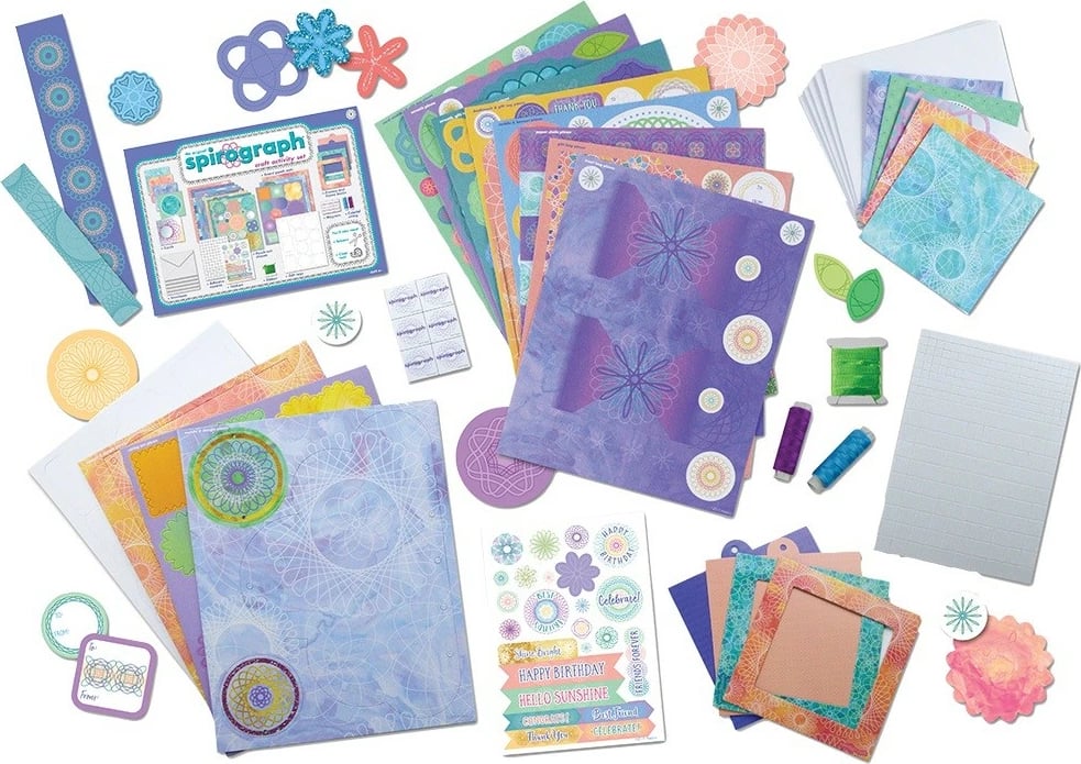 Set kreativ Spirograph Dante 033-1031Z me aksesorë të ndryshëm, për fëmijë