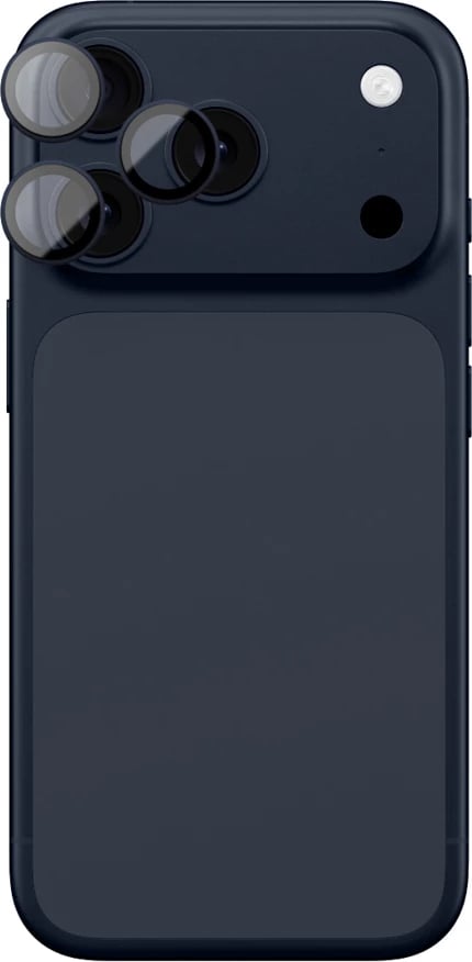 Mbrojtës xhami për kamerë AmazingThing Sapphire për iPhone 17 Pro / Pro Max, kornizë kaltër