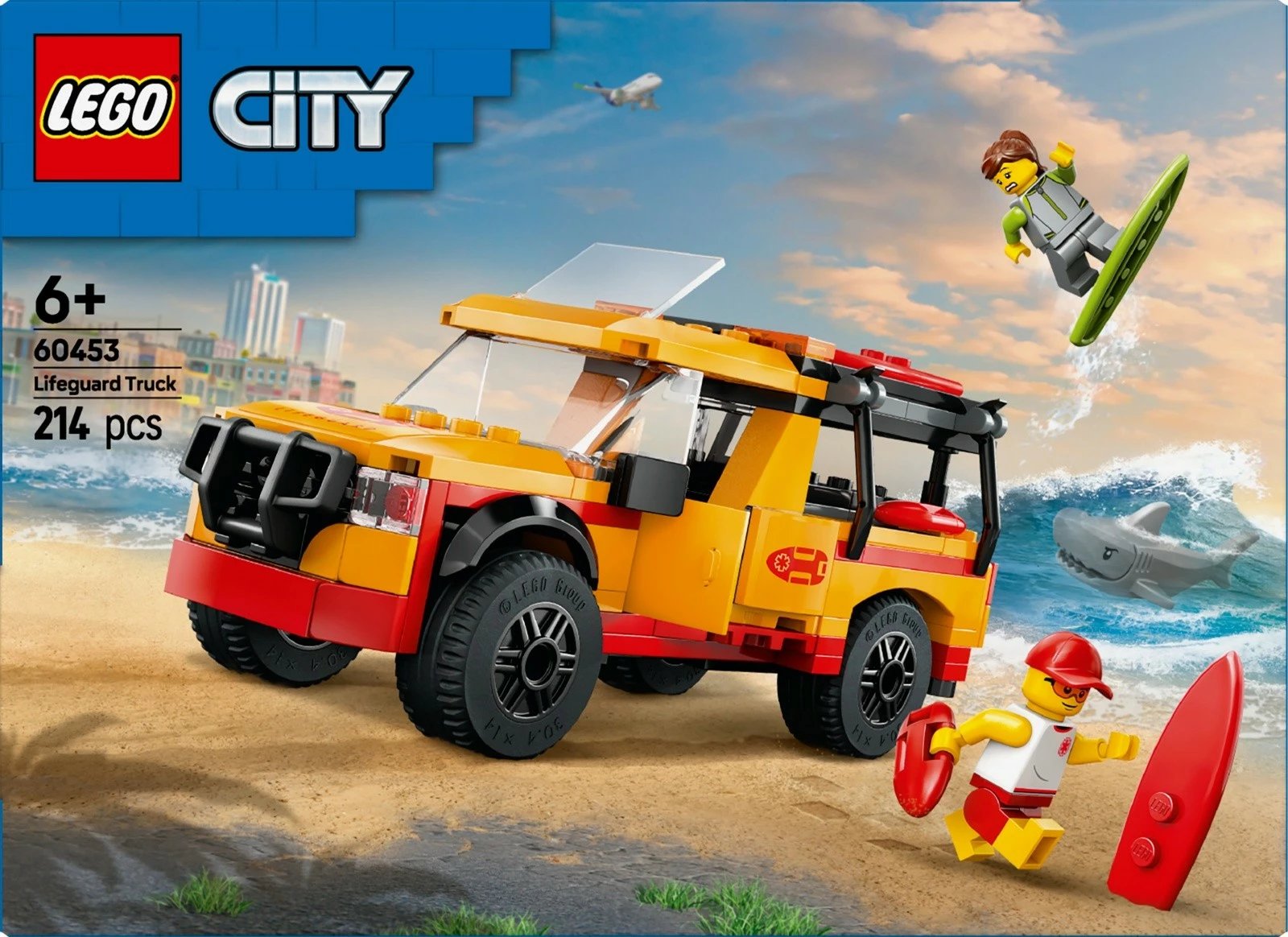 Set ndërtimi LEGO City 60453 Beach Rescue Van, 214 pjesë, plastikë