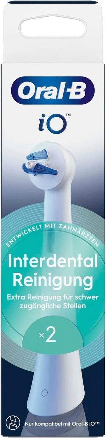 Koka zëvendësuese Oral-B iO Interdental, 2 copë, e bardhë