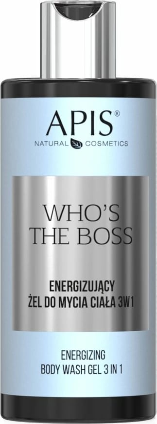 Xhel dushi 3-në-1 për meshkuj APIS Who's the Boss Energizing Body Wash Gel, 300ml