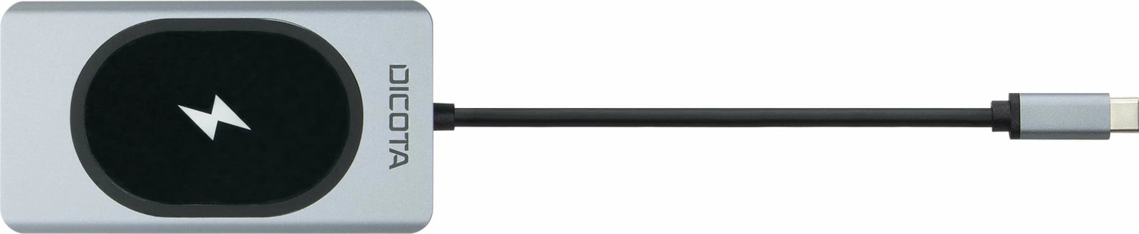 Docking station DICOTA D32059, USB-C, HDMI, RJ-45, USB 4 Type-A, VGA, SD/MicroSD, 100W, zi/argjendt