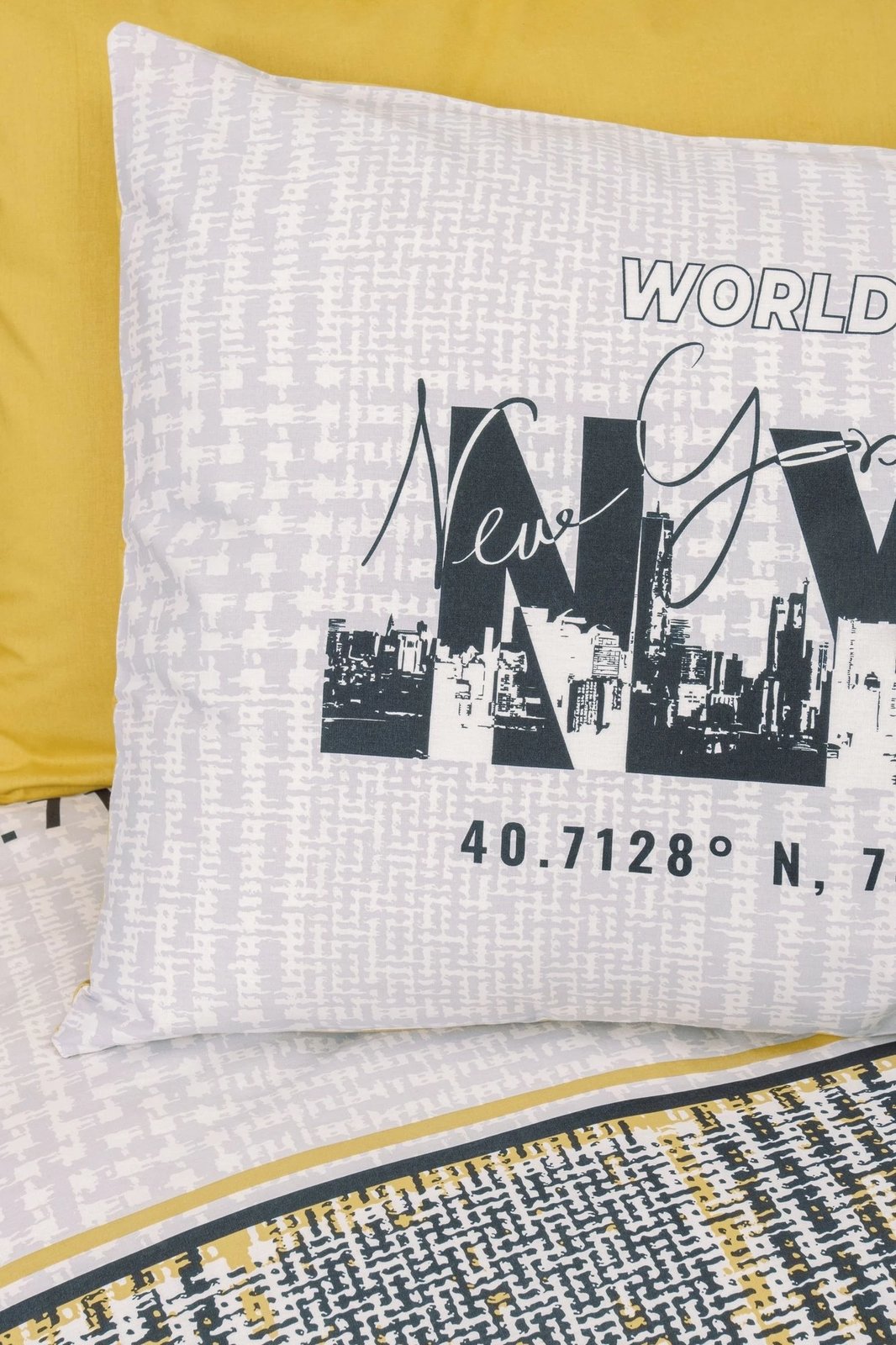 Set mbulesë për jorgan për të rinj, ngjyrë mustard, L'essentiel, Worldwide Set mbulesë për jorgan për të rinj, ngjyrë mustard, L'essentiel, Worldwide