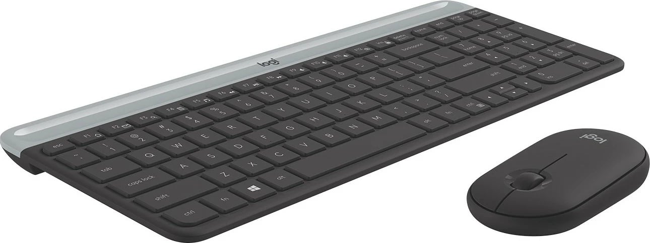 Set tastierë dhe maus wireless Logitech Slim, i zi Set tastierë dhe maus wireless Logitech Slim, i zi