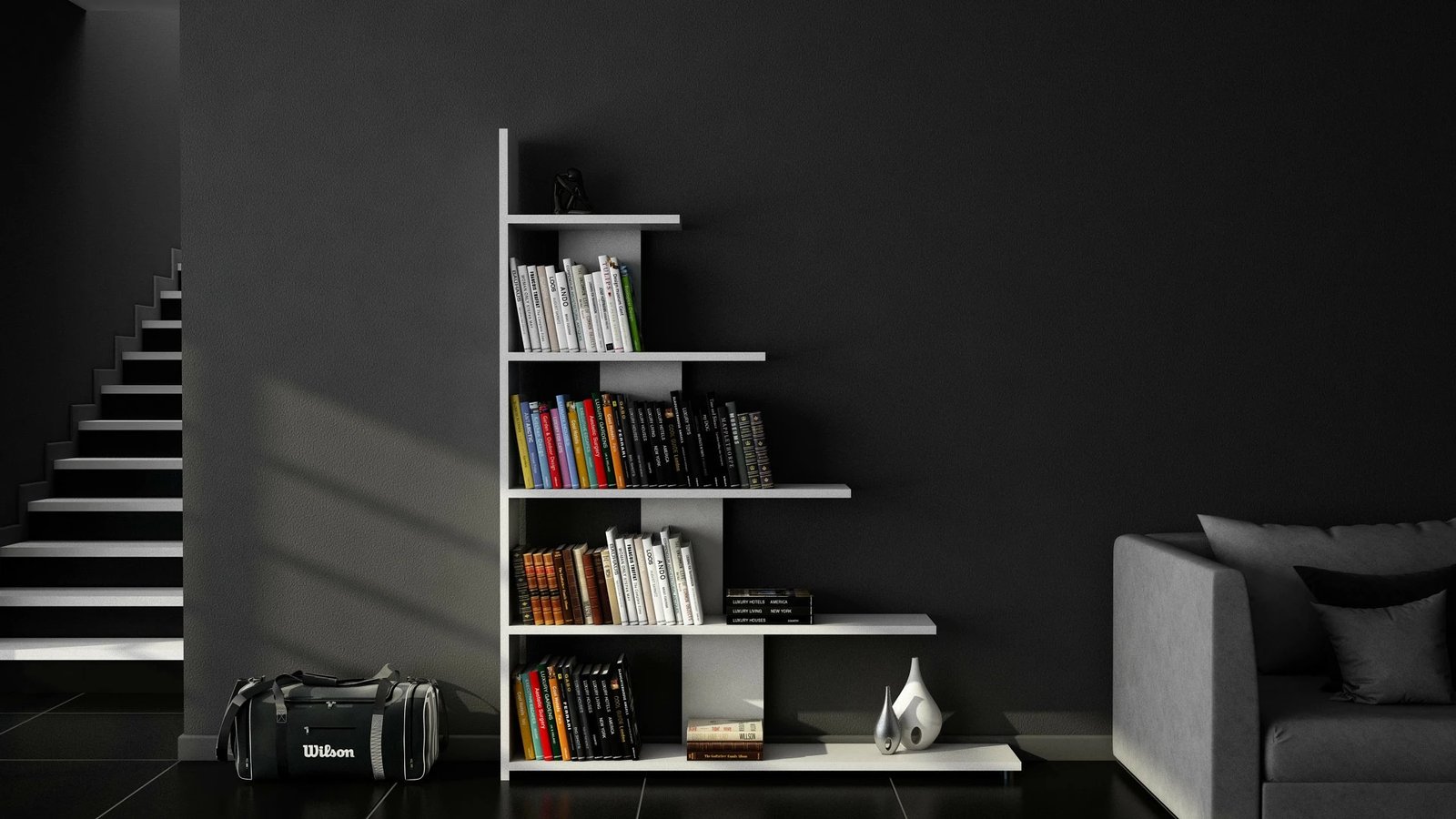 Raft librash Hanah Home, Reward, ngjyrë e bardhë