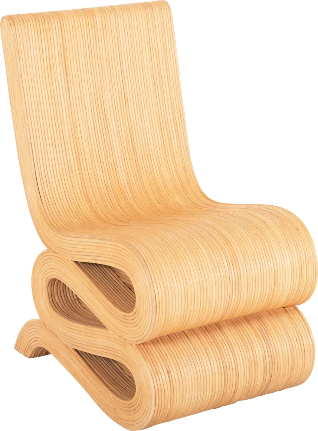 Karrige relaksuese CURVY LOUNGE2 FH9885, ratan natyral, 46x66x86H cm