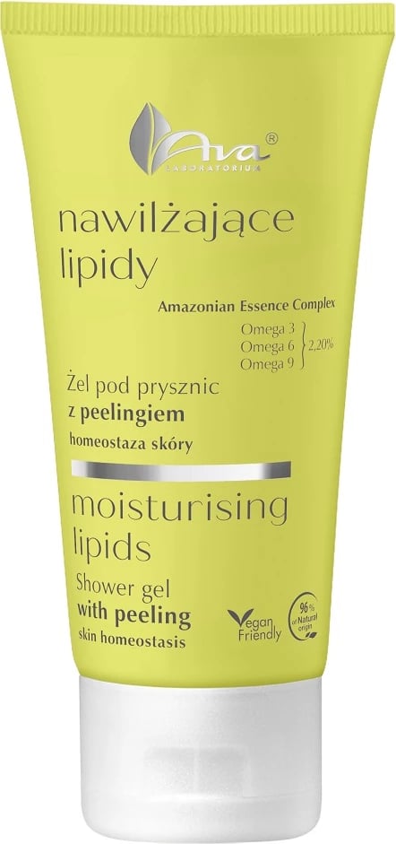 Shower Gel me peeling Ava Laboratorium Moisturizing Lipids për femra 150ml Shower Gel me peeling Ava Laboratorium Moisturizing Lipids për femra 150ml