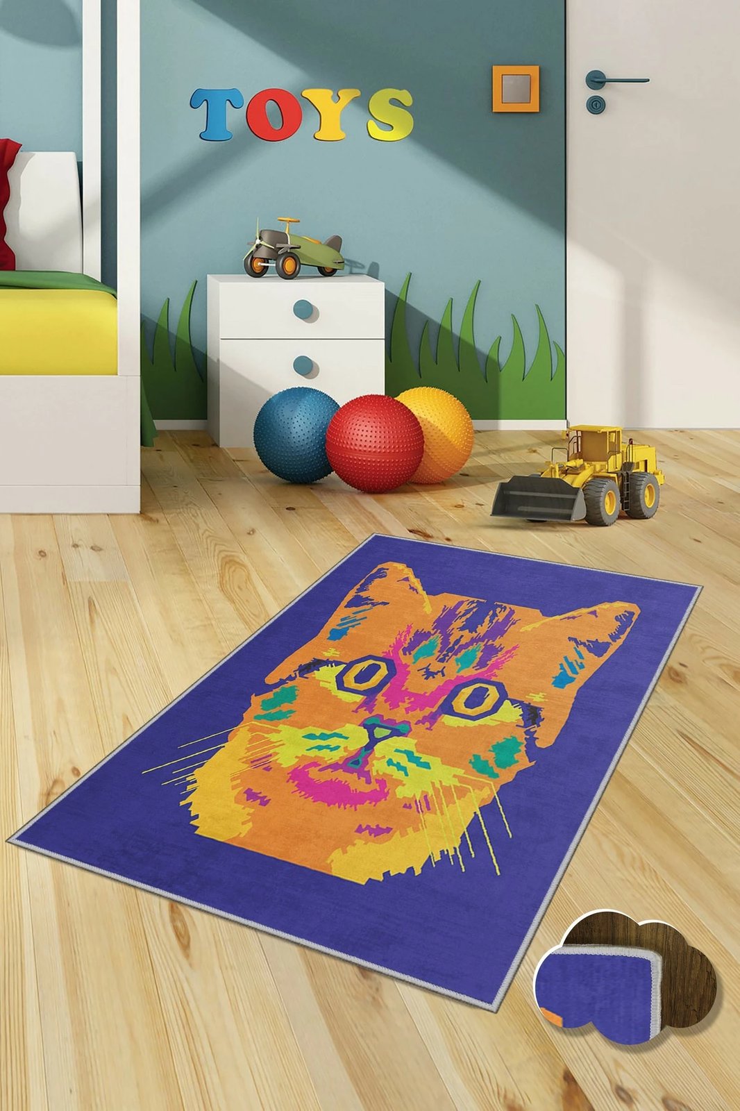 Qilim për korridor, shumëngjyrësh, 80x150cm, Conceptum Hypnose, KHMFESTO033KEÇE