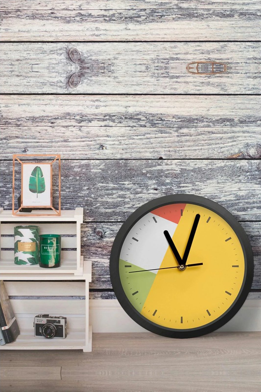 Orë dekorative MDF, shumëngjyrëshe, Wallity, Artavessa3Dclock6