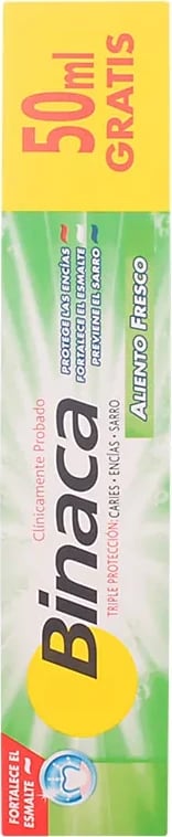 Pastë dhëmbësh Binaca Fresh Breath unisex 75ml + 50ml