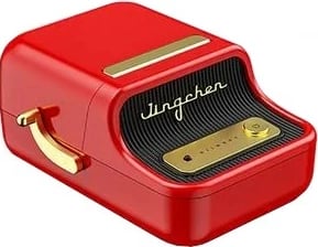 Printer etiketash termik portativ, Niimbot B21S, gjerësi printimi deri 50 mm, Bluetooth USB-C, bateri 1200 mAh, e kuqe, set me 1 rrotull