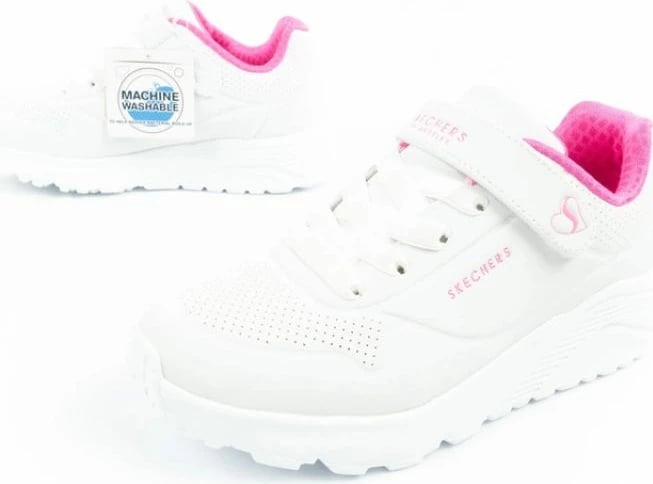 Atlete për fëmijë Skechers, të bardha
