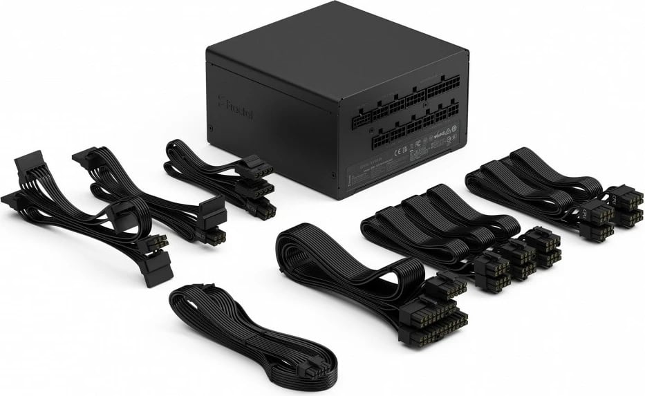 Furnizues energjie PC, Fractal Design Ion 3 Gold, 850W 80+ Gold, ATX 3.1, plotësisht modular, 12VHPWR (12V2×6), e zezë