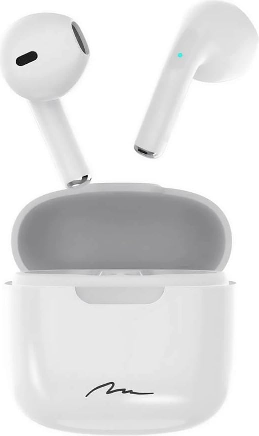 Kufje wireless Media-Tech R-PHONES TWS+ MT3608W, in-ear, Bluetooth, USB-C, Bardhë